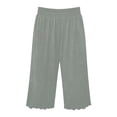 thumbnail image 7 of Nugftut Womens Capris Plus Size, Baggy High Waist Casual Capri Pants Stretch Soft Comfortable, 7 of 7