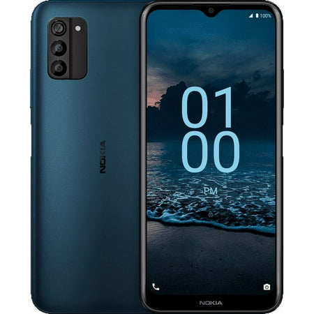 Nokia G100 Unlocked Android Smartphone (TA-1430); works on AT&T, T-Mobile, and Verizon networks; 4GB RAM; 128GB Internal Storage; Single SIM; Nordic Blue