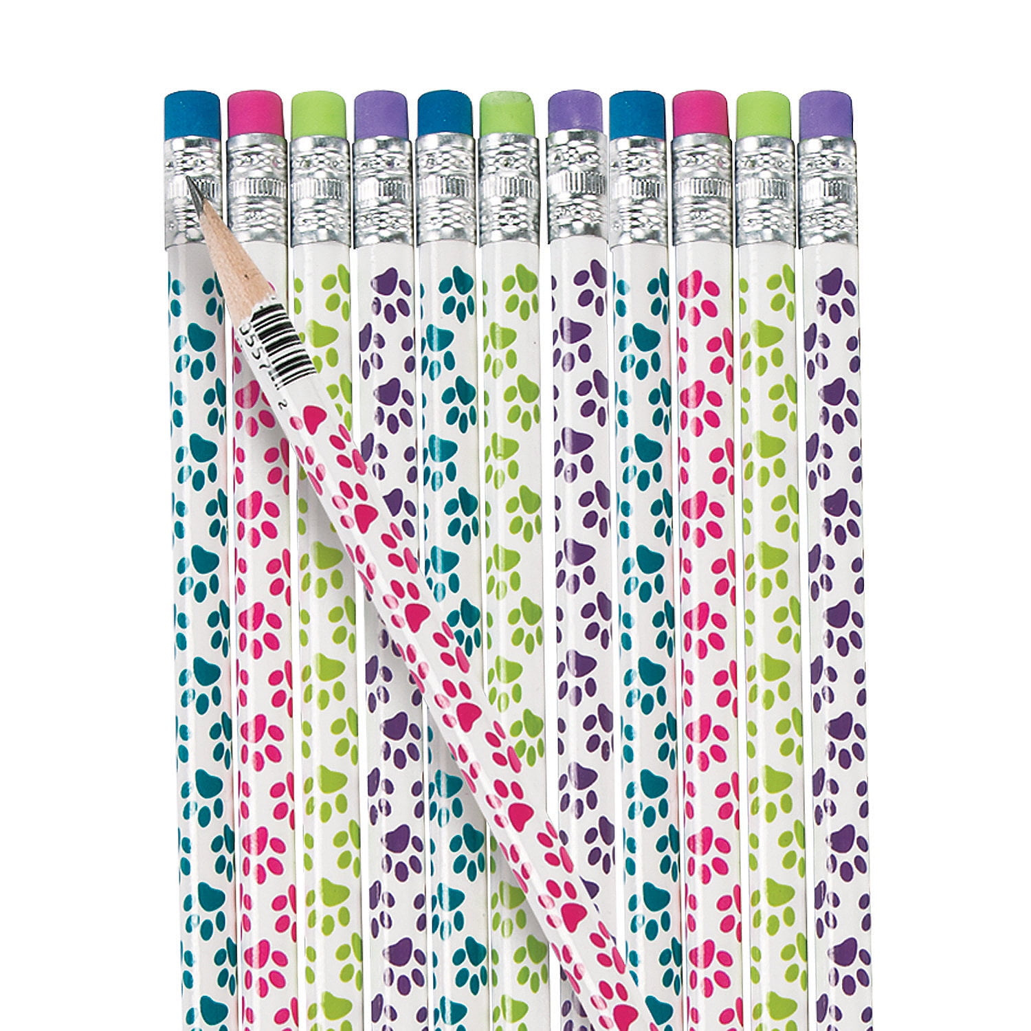Paw Print Pencils - Stationery - 24 Pieces