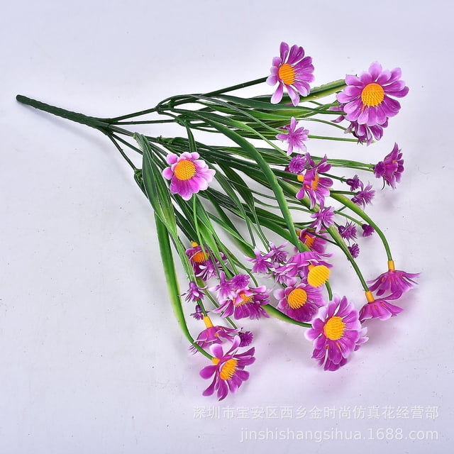 Artificial Flowers Fake Flowers Plastic Bushes Indoor Outdoor Farmhouse Garden Plan Decor