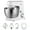 White, variant on Midea 5-Quart White Stand Mixer, 300W Tilt-Head Dough Stand Mixer with Bowl, Whisk & Splash Guard Attachments