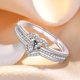 thumbnail image 4 of Anillos de plata para mujer Anillos de nudo Anillos de dedo abierto Anillos de corazón con circonita cúbica Anillos de hija de polilla Joyería Anillos ajustables para mujeres, 4 of 4