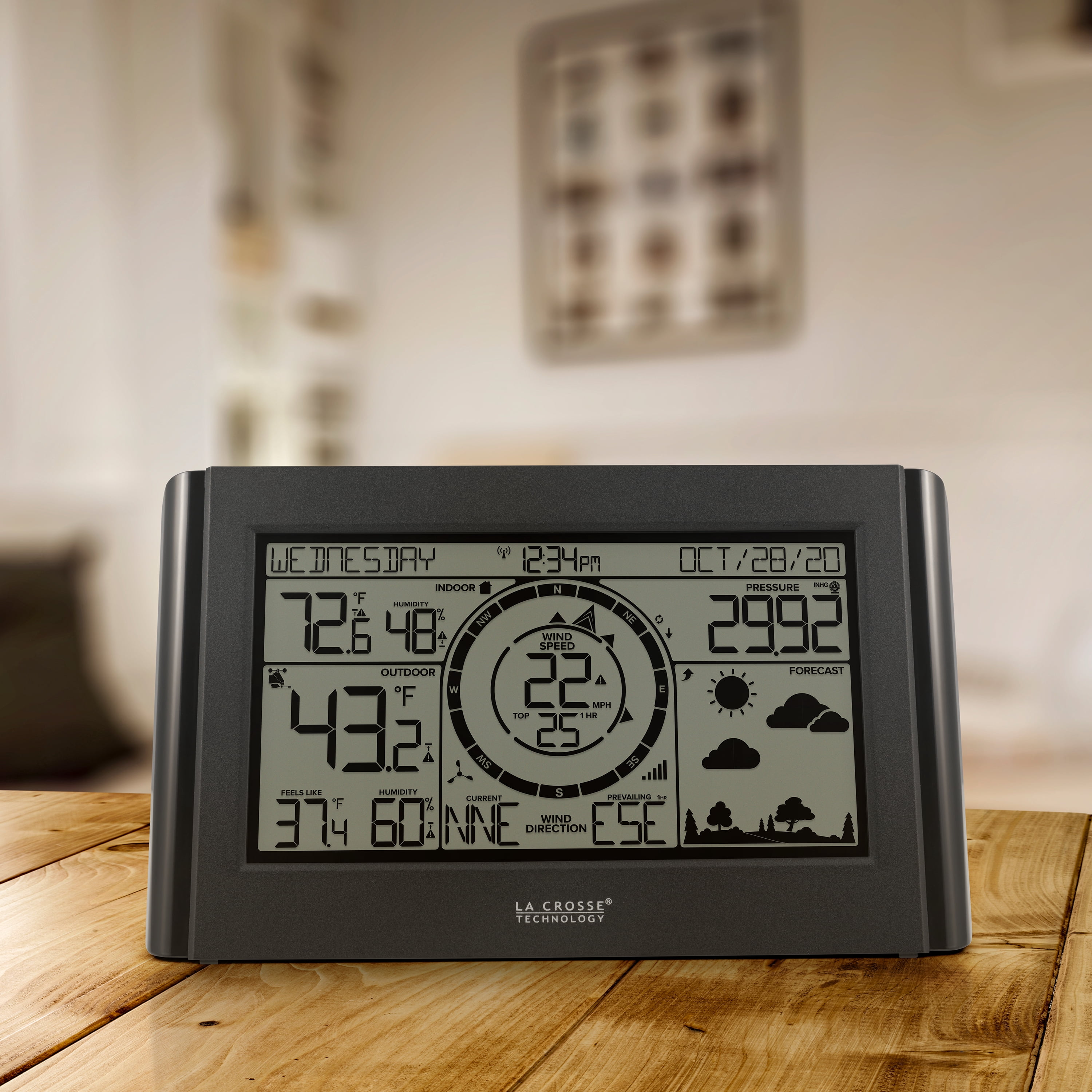 La Crosse Technology Digital Monochromatic Wireless Weather Station, 328-96087-INT