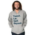 thumbnail image 5 of Lie Golf Repeat Zip Up Hoodie Men's Women's Brisco Brands S, 5 of 6