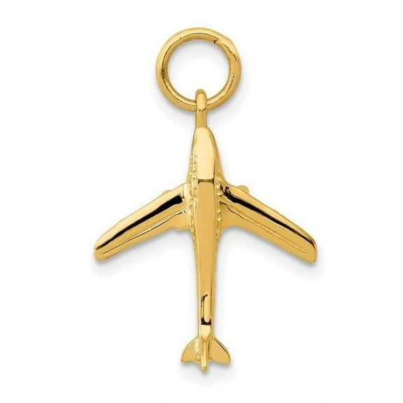 FJC Finejewelers 14k Yellow Gold Jet Charm