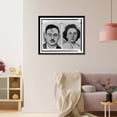 thumbnail image 3 of Historic Framed Print, [Composite photograph of Julius and Ethel Rosenberg, bust portraits, facing front], 17-7/8" x 21-7/8", 3 of 9