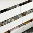thumbnail image 6 of MONSLIPA Rotating White Drawer Dresser, Storage Cabinet with 6 Drawer for Home Office Bedroom, 6 of 7