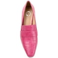 thumbnail image 5 of Journee Womens Celina Kitten Heel Loafer Square Toe Pumps, Widths Available, 5 of 10