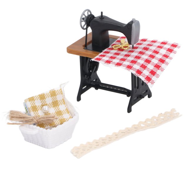 Modelo De Pedal De Sastre Vintage, Piezas Móviles, Casa De Muñecas, Máquina De Coser Vintage, Artesanía Exquisita, Compacta Para Adornos