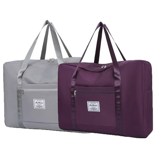 2 pack Large Capacity Travel Duffel Tote Bag，Waterproof Foldable and
