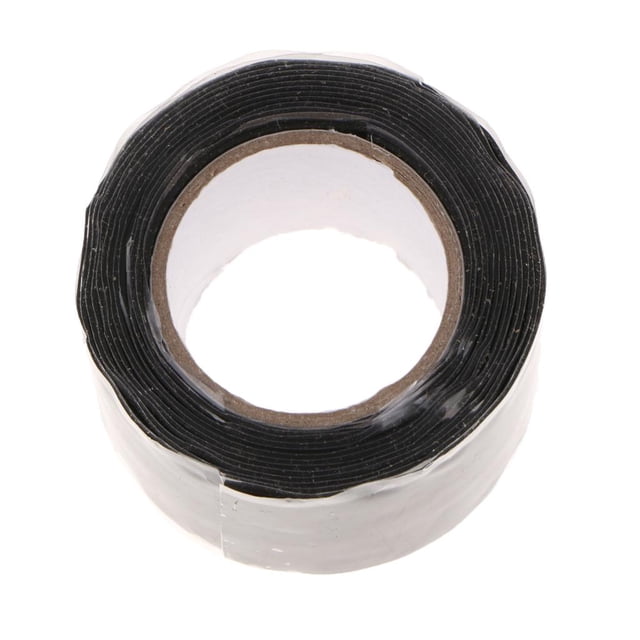 Cinta de Manguera de Silicona de de de Reparación Automática Impermeable Negro 3mx2.5cmx0.5mm kusrkot Cinta de silicona autofundente