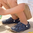 thumbnail image 5 of GPOECD Boys Clogs Kids Sandal Style Summer Garden Indoor Outdoor for Boys with Breathable Holes and Comfort Kids Slippers,Z01_Blue,9-9.5 Years, 5 of 8