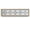Tan, variant on Mission 47.5" x 11.5" White Replacement Decorative Glass Window