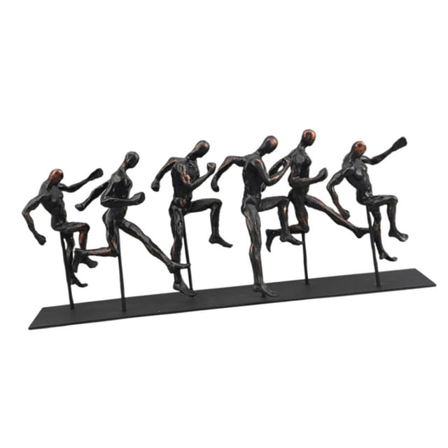 Figuras de carrera Esculturas Estatuas deportivas Recuerdo de fiesta Colección práctica Moderna Bronce A