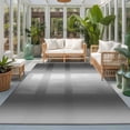 thumbnail image 2 of Area Rugs 2.7'x5', Grey White Ombre Carpet Runner Indoor Outdoor Rugs Home Decor Aesthetic, Contemporary Art Abstract Aesthetics Non Slip Mats Washable Accent Rug for Living Room Bedroom, 2 of 8