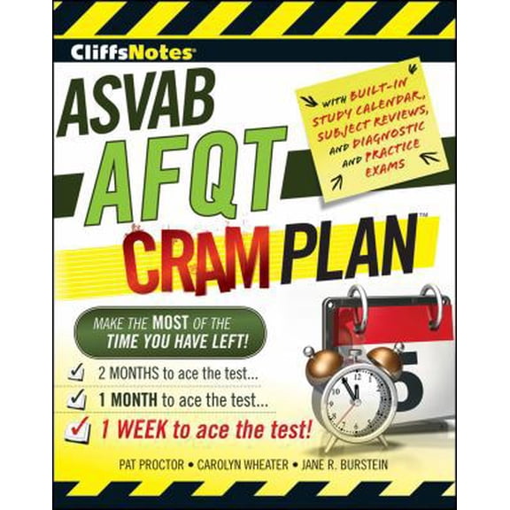 Pre-Owned CliffsNotes ASVAB AFQT Cram Plan (Paperback) 0470598891 9780470598894