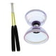 thumbnail image 2 of Juguetes de Luces de triple rodamiento Diabolo con palos y cuerda 13cm Púrpura Zulema Diabolos de malabares, 2 of 8