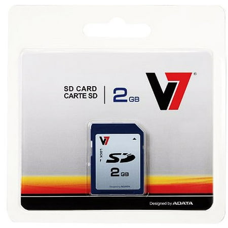 V7 2GB SD Card, Secure Digital 2 GB Memory Card