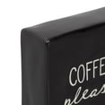 thumbnail image 2 of Linden “Coffee Please!” Porcelain Tabletop Square Art Plaque, 2 of 4