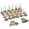 thumbnail image 4 of 36 Uds Brosse metallique, Brosses de Polissage en Laiton y Acier Brosses de Fil Métallique Polissage Nettoyage Kit Outils Rotatifs en Laiton, 4 of 5