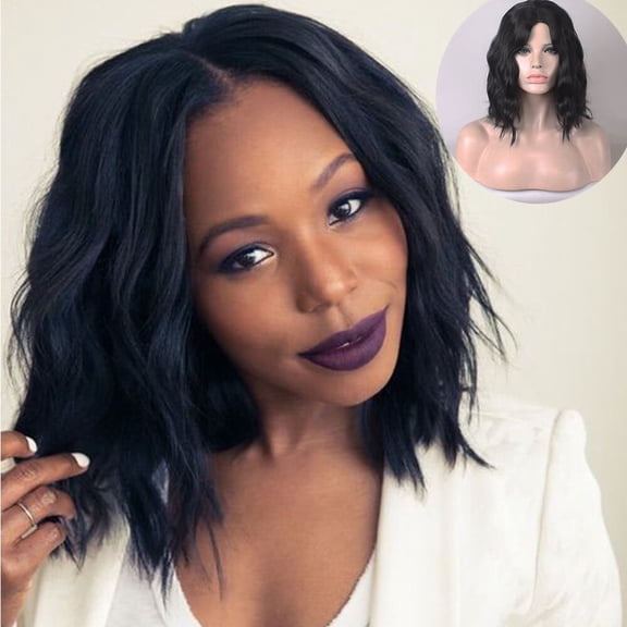 UTOURS Short Wavy Bobo Human Hair Full Wig Glueless Front Wigs Black Women