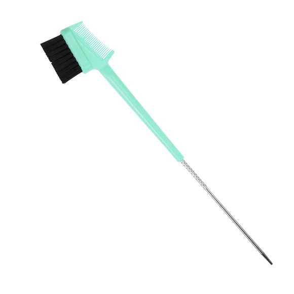 Dual Comb Eyebrow Brushes, Eyelash Comb Eyebrow Brush for Women, Eyelash Eyebrow Travel Makeup Tool, Light Green 8.15" Length