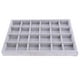 thumbnail image 2 of Organizador De Almacenamiento De Joyas Bandejas De Joyería Insertos 24 Grid Velvet GrJewelry Box Plata, 2 of 9