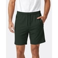 thumbnail image 5 of Athletic Shorts For Men 3 Pack Casual Shorts 8" Basketball Gym Shorts With Zipper Pockets Black, Hunter Green, Doeskin Size L, 5 of 8