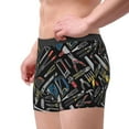 thumbnail image 2 of Lsque Building hand tools Pattern Men’s Total Support Pouch Boxer Briefs, X-Temp Cooling, Moisture-Wicking Underwear, Regular, Long-leg and Trunk-Medium, 2 of 5