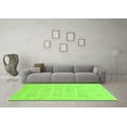 thumbnail image 3 of Ahgly Company Indoor Rectangle Abstract Green Modern Area Rugs, 2' x 4', 3 of 4