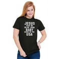 thumbnail image 6 of Jesus Save Me Baby Born in the USA Men's Graphic T Shirt Tees Brisco Brands S, 6 of 6