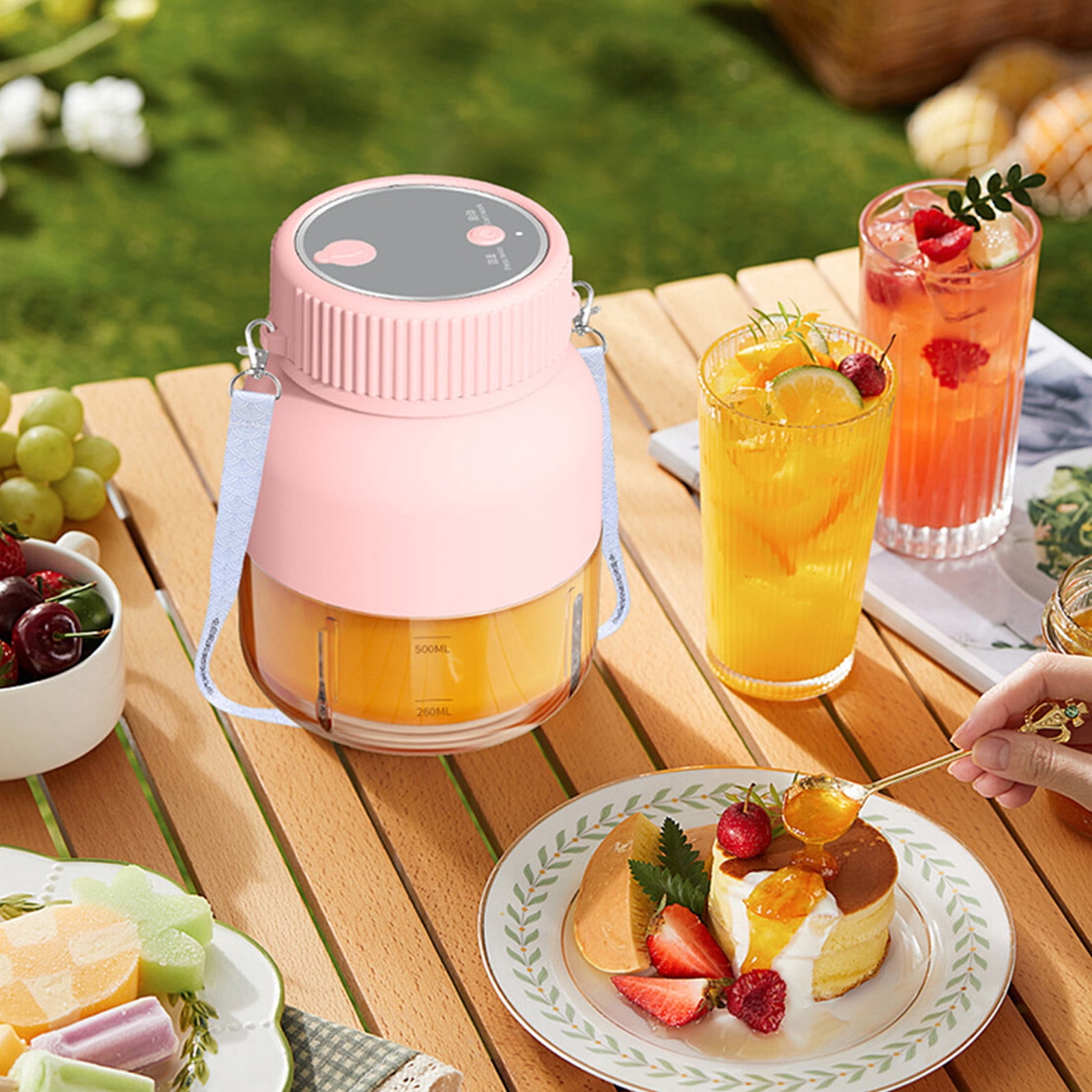 800ml Large Capacity Countertop Juicer for Shakes Home Portable Electric Juicer Mixing Machine