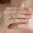 thumbnail image 3 of APIPEE Women Ring, Women Ring X Shape 925 Sterling Silver Cubic Zirconia Jewelry Vintage Bright Luster Ring for Daily Wear Jewelry Birthday Gift Party, 3 of 7