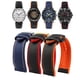 thumbnail image 4 of Correa de reloj de lona impermeable de caucho y silicona para deportes al aire libre de 19, 20, 21 y 22 mm de la serie Citizen Helmsman/Commander, 4 of 5