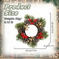 thumbnail image 2 of HYLLai Elegant Christmas Wreath for Door and Window, Natural Vine Holiday Garland for Indoor Outdoor Festive Decorations, Perfect for Home and Party Ambiance, 2 of 6