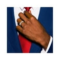 thumbnail image 4 of Bague pour Homme en Titane Diamant 1/10 Carat (ctw) avec Bracelet 6mm, 4 of 5