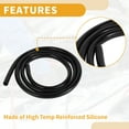 thumbnail image 6 of 1pc 130PSI Max Pressure Silicone Vacuum Tubing Hose for Chevrolet for Buick for Lincoln Engine Automotive Vacuum Line Silicone Black 5.5FT 1/2" 12mm ID 2mm ID 2mm Thickness, 6 of 7