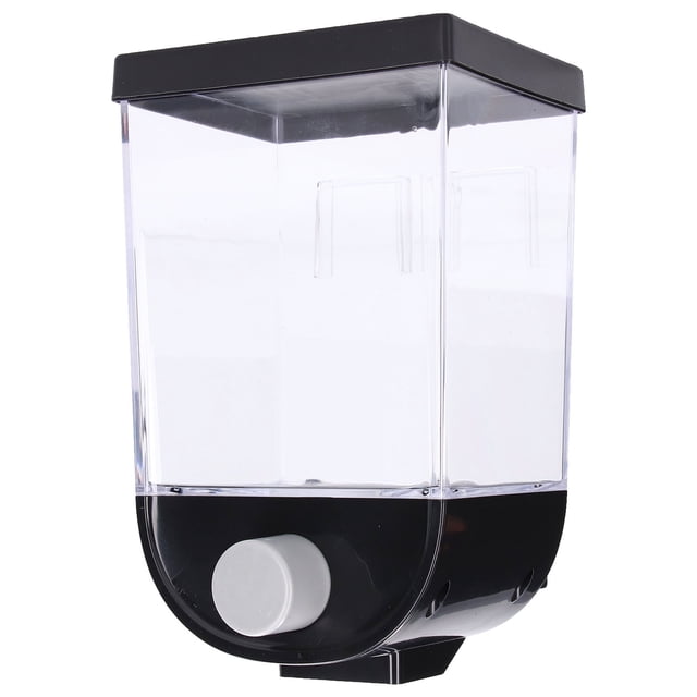 Square Dry Food Dispenser Wall Mounted Grain Storage Container Laundry Bead Cereal Dispenser for Kitchen1L
