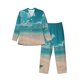 thumbnail image 1 of Fotbe Shopping Cart On Tropical Beach Pijama de Hombre con Estampado de Manga Larga, Conjunto de 2 Piezas, Ropa de Dormir Suave y Cómoda con Bolsillos-Small, 1 of 7