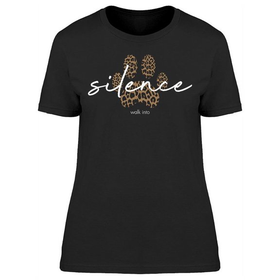 Silence Leopard Texture T-Shirt Women -Image by Shutterstock, Female x-Large