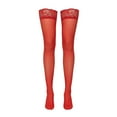 thumbnail image 4 of High Thigh Stockings with Wide Lace Trim, 6 Pairs Women's Lace Thigh-High Socks, Long Over-Knee Legwear for Elegant and Alluring Fashion, 4 of 4