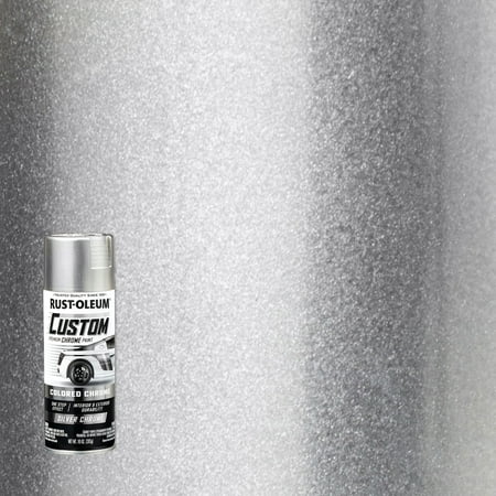  Silver, Rust-Oleum Automotive Custom Chrome Gloss Spray Paint-340558, 10 Oz