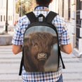 thumbnail image 5 of Xecao Yak print Travel Backpack, Large Computer Backpack for Men Women, College School Rucksack Book Bag, 5 of 5