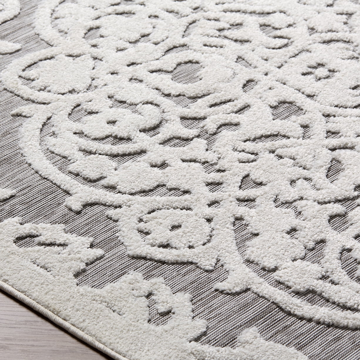 My Texas House Dahlia 5'1" x 7'3" Natural Floral Area Rug