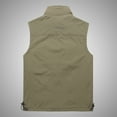 thumbnail image 6 of Feipeng Men's Casual Lightweight Outdoor Fishing Work Safari Travel Photo Cargo Vest Jacket Multi Pockets, 6 of 6