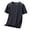 Black, variant on Mens Pique Shirts Running Short Sleeve Suitable Short Sleeve Mesh Sports Compression Shirt Men,Blue,3XL
