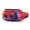 thumbnail image 1 of La riñonera número uno con parlantes. Riñonera Bluetooth para fiestas/festivales/raves/playa/barcos. Recargable, funciona con iPhone y Android. #1 (retro), 1 of 5