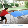 thumbnail image 4 of Gymax Table de Tennis Pliante Table de Ping-Pong Portable avec 2 Palettes et 2 Balles, 4 of 9