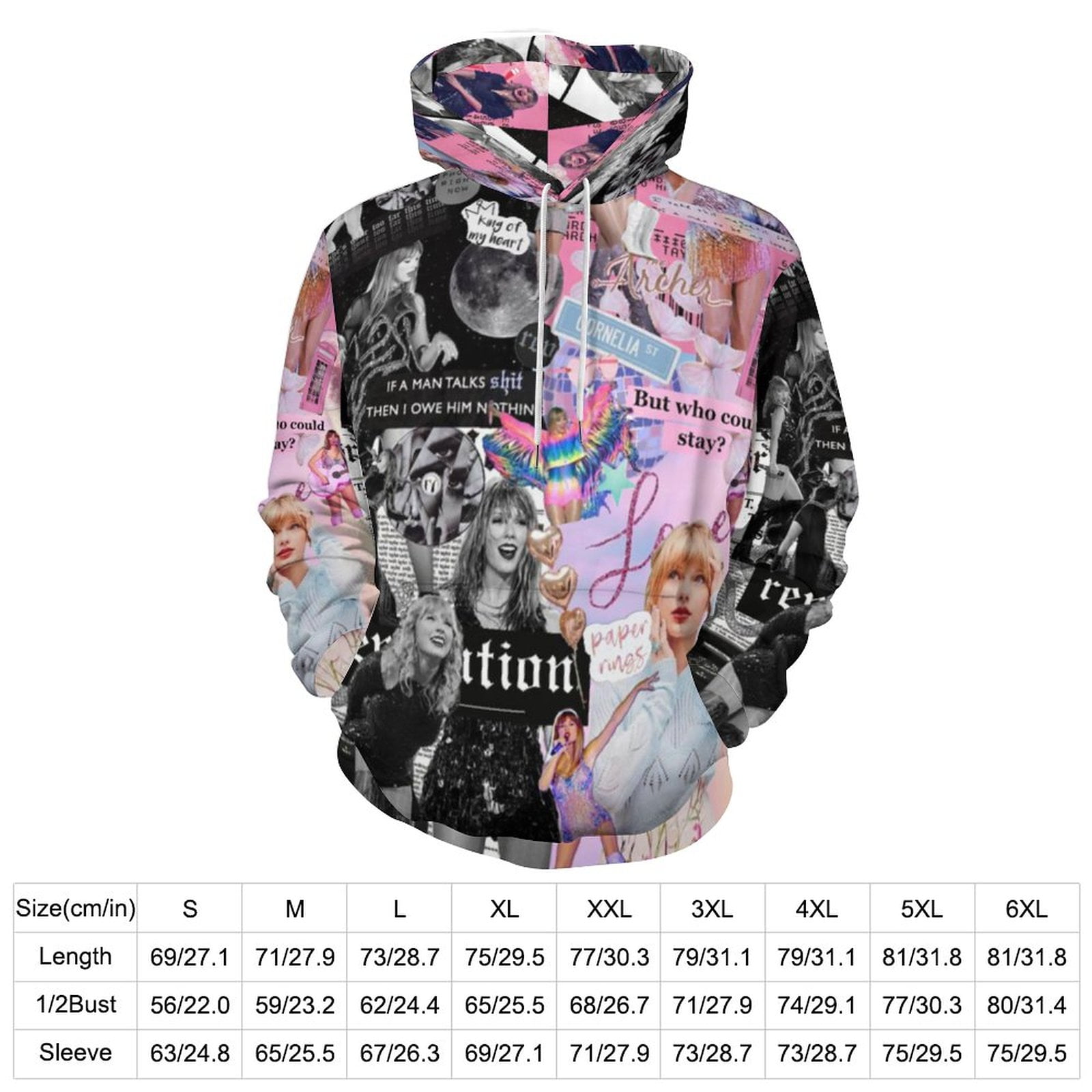 2023 New Spring and Autumn Taylor Midnight Album Swift Hood Hip-hop Long  Sleeve Street Sweater Men's and Women's Hoodies - AliExpress