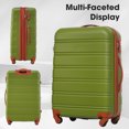 thumbnail image 4 of Miekor 3 Piece Luggage Set Hardside Spinner Suitcase with TSA Lock 20" 24' 28" Available 30AAO, 4 of 7